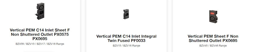 Bulgin power entry modules r3