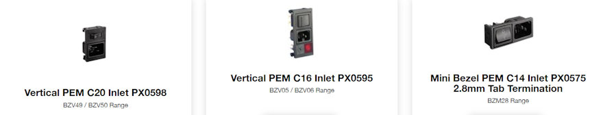 Bulgin power entry modules r4