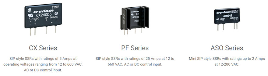 Crydom PCB SSR Range1
