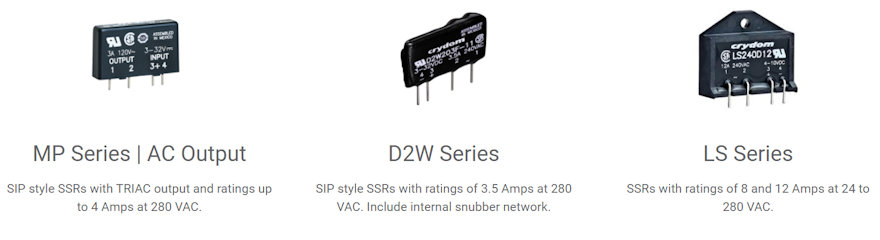 Crydom PCB SSR Range2