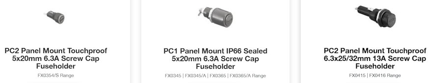 Bulgin Fuse Holders2