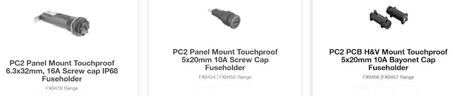 Bulgin Fuse Holders3