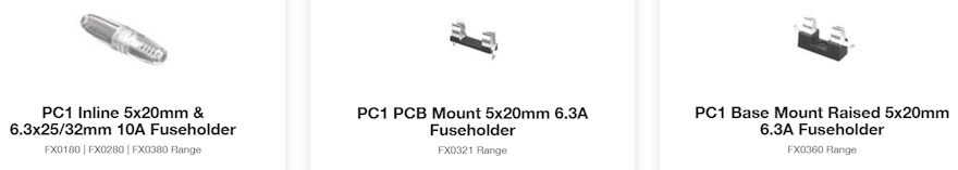 Bulgin Fuse Holders5