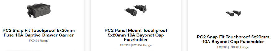 Bulgin Fuse Holders8a